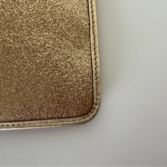 COACH GOLD GLITTER WRISTLET NWT - Picture 8 of 16
